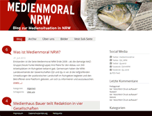 Tablet Screenshot of medienmoral-nrw.de